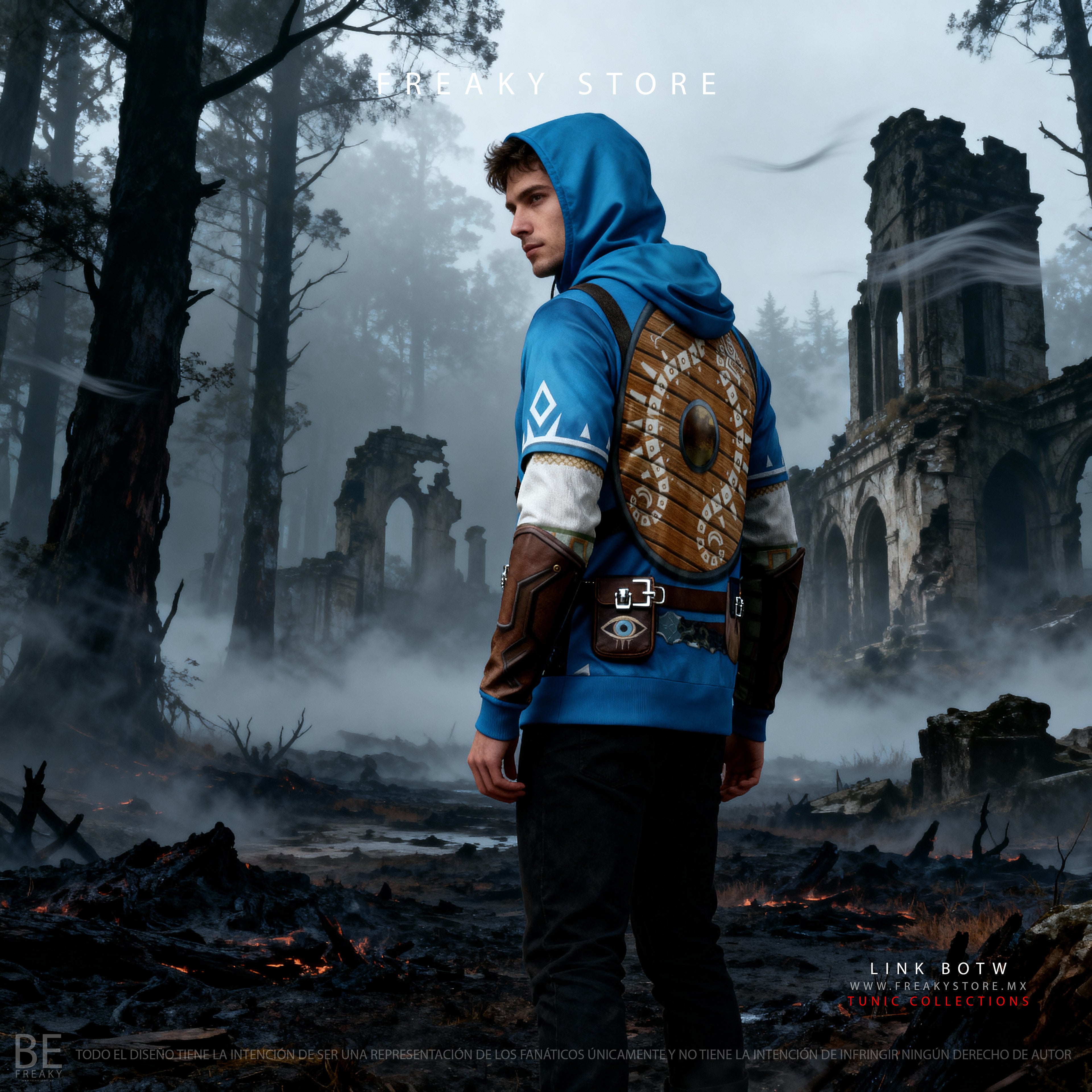 ⚔️ Breath of the Wild — Sacred Path Hoodie