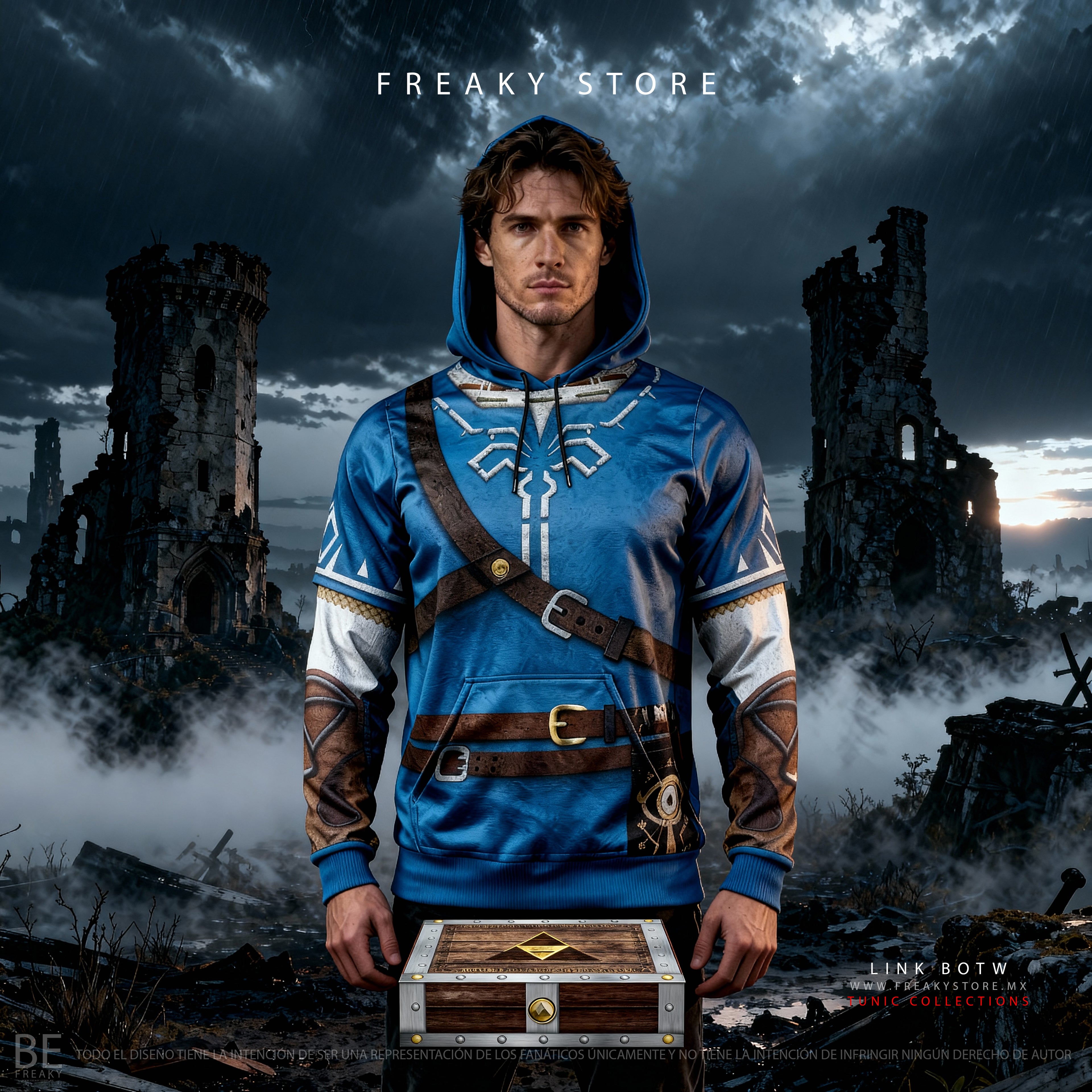 ⚔️ Breath of the Wild — Sacred Path Hoodie